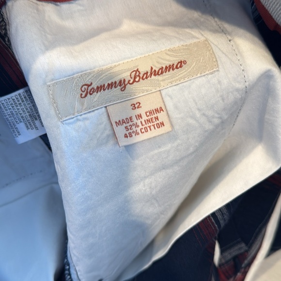 Tommy Bahama Windowpane Linen/Cotton Bkend Shorts Men’s size 32 New With Tags - Picture 4 of 6